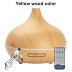 Wood Aroma Diffuser – 550ml LED & Remote - VitaalBoost
