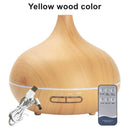 Wood Aroma Diffuser – 550ml LED & Remote - VitaalBoost