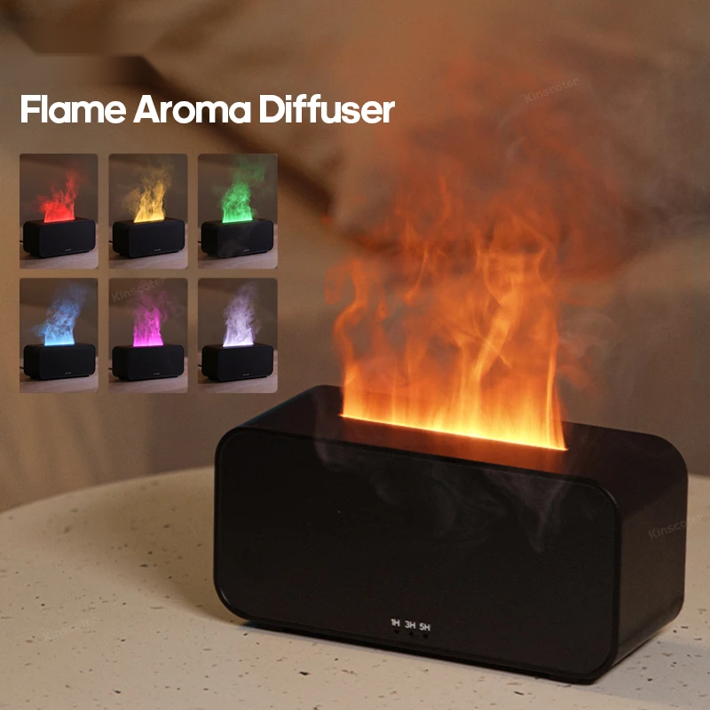 Flammen-Aroma-Diffusor mit Ultraschallvernebelung